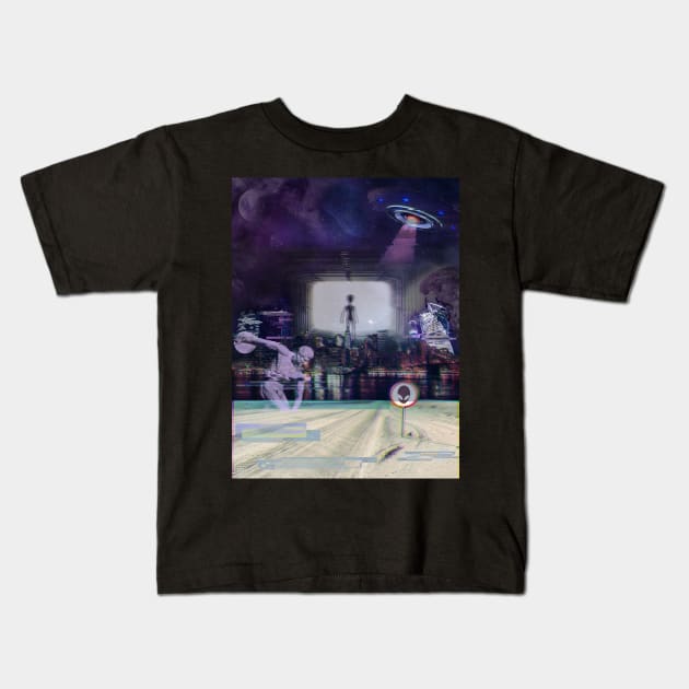 aesthetic ufo Kids T-Shirt by FandomizedRose